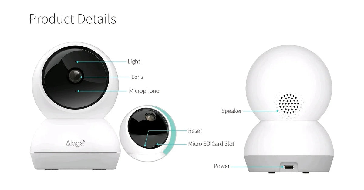 3K Pet Dog Camera with Phone App, 5G/2.4G WiFi Indoor Security Baby