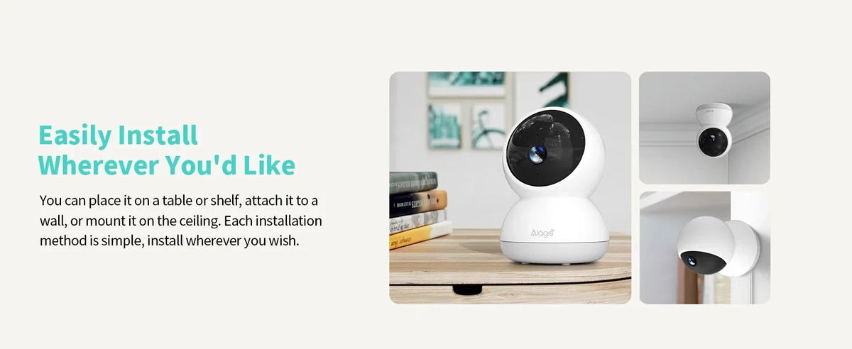 3K Pet Dog Camera with Phone App, 5G/2.4G WiFi Indoor Security Baby