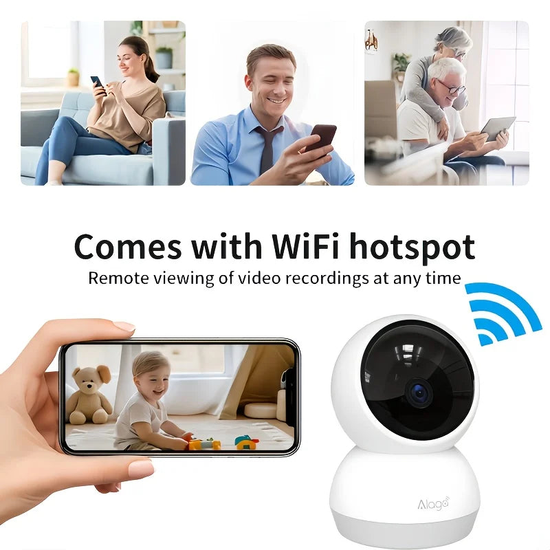 3K Pet Dog Camera with Phone App, 5G/2.4G WiFi Indoor Security Baby